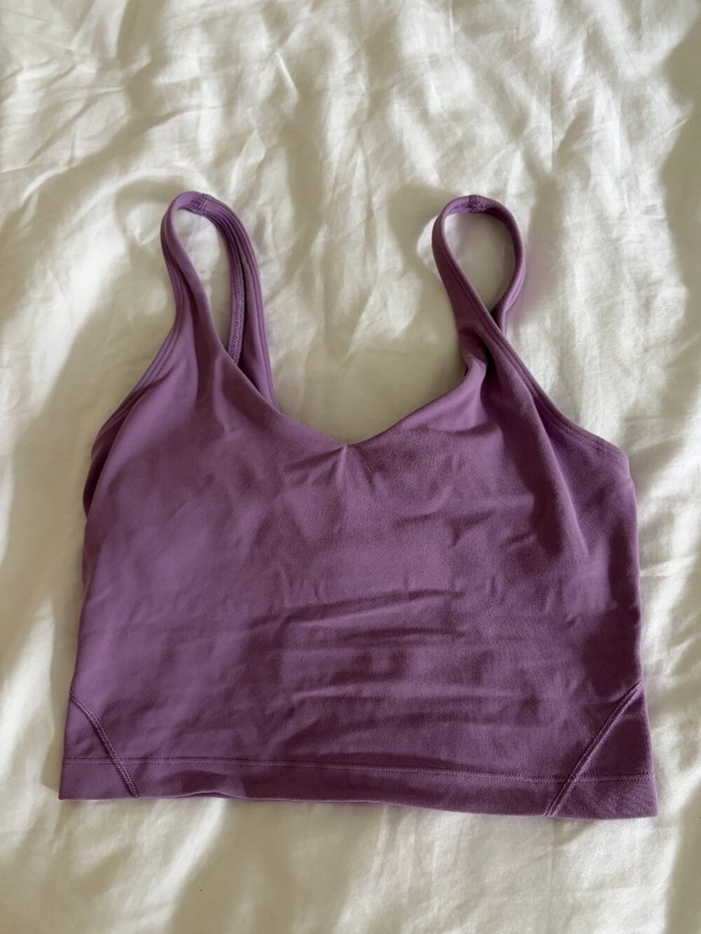 lululemon Like a Cloud Longline Bra Mauve Purple Size 2